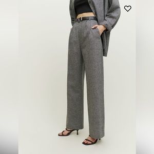 Reformation Montauk Pant - Black melange size 4 - NEVER WORN